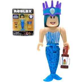 Roblox Gold Collection Neverland Lagoon: Crown Collector Mermaid Single Figure Pack with Exclusive Virtual Item Code