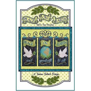 Janine Babich Designs Peace on Earth Table Top Display Pattern, Any