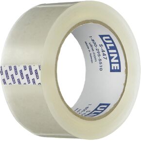 U-Line Thick Packing Tape, 3.5 mil Thick, 2" x 55 Yd, Crystal Clear, 6 Rolls (S-447)