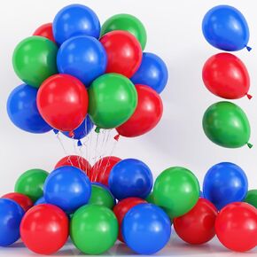 60 Pcs Baby Blue and Silver Balloons, 12 Inch Light Blue Dusty Pale Blue White Latex Balloons with Chrome Metallic Silver Party Balloons for Boys Baby Shower Baptism Winter Birthday Party Decorations