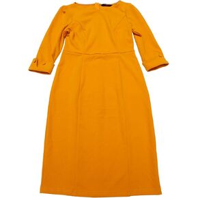 Allegra K 1950s Retro Vintage Pencil Dress for Women 3/4 Sleeve Work Business Casual Sheath Dress