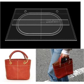 NW AAB-658 Acrylic Tote Bag Template Bag Leather Pattern Shoulder Bag Acrylic Leather Pattern Leather Templates
