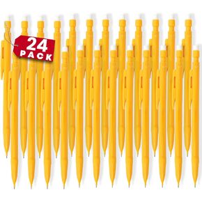 1InTheOffice Mechanical Pencil 0.7 mm, #2, Medium Lead, Black lead(24 Pack)