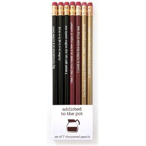 Snifty SPP7019 Addicted to the Pot Pencil, Set of 7