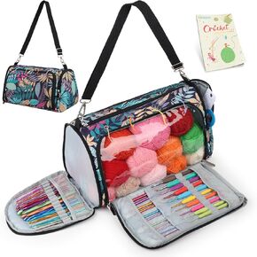 حقيبة حياكة Katech، حقيبة غزل لتنظيم تخزين الغزل، حقيبة غزل للحياكة، حقيبة حامل غزل للمشروع غير المكتمل ملحقات الحياكة (أخضر) in Kuwait