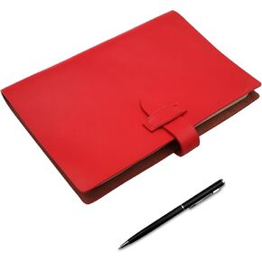 Journaling Notebooks - A5 Notebook - Field Notes Notebooks - with Pen, 200 Pages Thick Paper with Pen for Working, School, Daily Diary