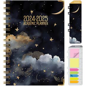 مخطط السنة الأكاديمية 2024-2025: (يونيو 2024 حتى يوليو 2025) 5.5 بوصة × 8 بوصة مخطط يومي وأسبوعي وشهري وجدول أعمال سنوي. مجموعة الإشارة المرجعية ومجلد الجيب والملاحظات اللاصقة (الحلم الكوني) in Kuwait