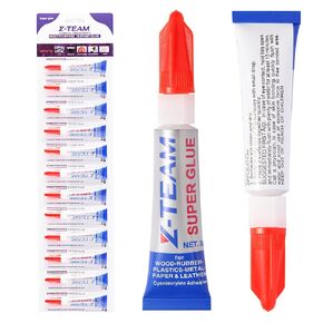 3g X 12 Pack Super Glue Strong Adhesive，Clear Cyanoacrylate Adhesive Instant Quick Dry Superglue Gel Tubes Bonding Plastic,Crafts, Ceramic, Wood, Metal, Bead Jewelry Making Leather Repairs