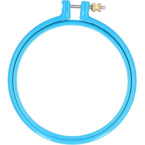 Embroidery Hoops, Plastic Embroidery Hoop 3/4/5 Inch Small Embroidery Circle Hoop Adjustable Stitch Hoop Rings for Art Craft Sewing(5 inches)