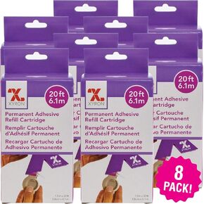 Xyron 150 Refill Cartridge 8/Pkg, 1.5"X20' Permanent 8 Pack