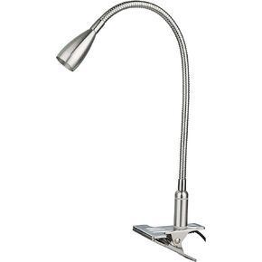 Touch Switch Stepless Dimmable Flexible Clip On Desk Lamp/Clip on Lights Dimming Clamp Table Lamp/Clamp on Lights for Reading/Working/Study/Bedside/Bedroom/Book Lights(Warm White3000-3200K)