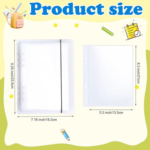 5x8 Index Card Storage, Clear Sleeves, 50 Pcs Double-Sided 1 Pocket Pages, Top Loading Sheet Protector for Photos, Postcards, Seed Packets in Saudi Arabia