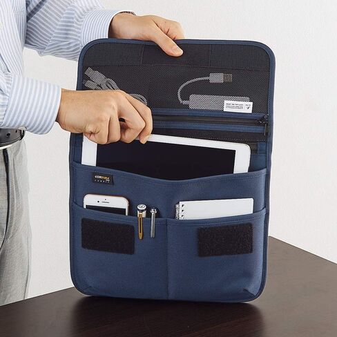 LIHIT LAB Laptop Sleeve with Pockets, 14.2 x 1 x 11.5, Black (A7768-24) in Saudi Arabia