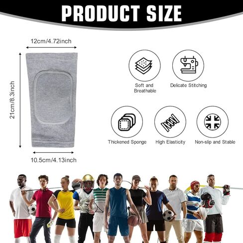 وسادات دعامة لحماية الكوع، زوج واحد من دعامة الذراع XS لدعم حامي الركبة والذراع للياقة البدنية، وسادات حماية للكوع إسفنجية مضادة للتصادمات قابلة للتنفس لكرة السلة وكرة القدم ووسادات الكوع ترادفية للكرة الطائرة باللون الأسود in Kuwait