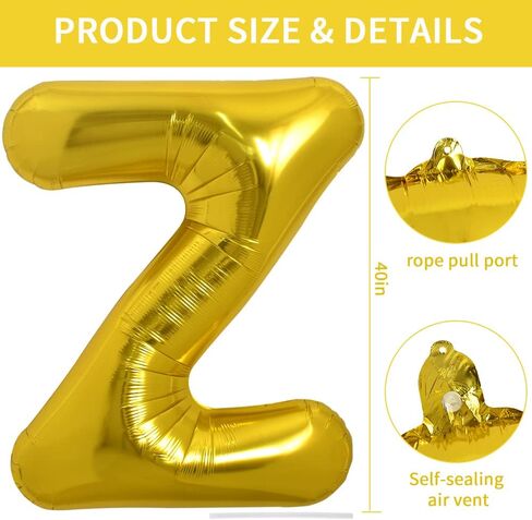 TONIFUL 40 Inch Large Gold Letter M Balloons Helium Balloons,Foil Mylar Big Balloons for Birthday Party Anniversary Supplies Decorations in Kuwait
