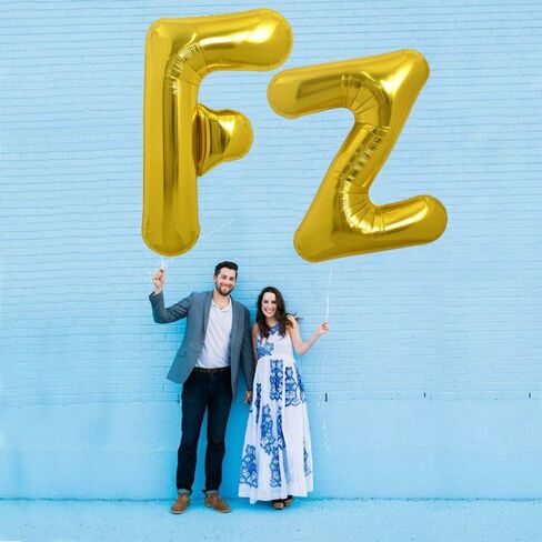 TONIFUL 40 Inch Large Gold Letter M Balloons Helium Balloons,Foil Mylar Big Balloons for Birthday Party Anniversary Supplies Decorations in Kuwait