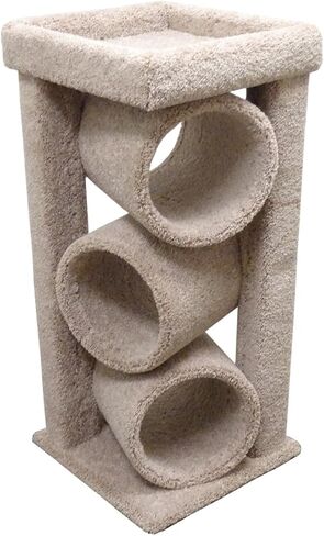 New Cat Condos Premier Triple Cat Tunnel, Beige in Saudi Arabia