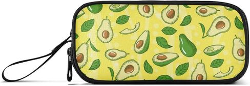 Big Capacity Pencil Case 3 Compartments Pen Case Canvas Bag Dog Alphabet Animal Make-up Pen Pouch for Office College School Kids Teens Student (Duck Ducky Animal Yellow) in Saudi Arabia