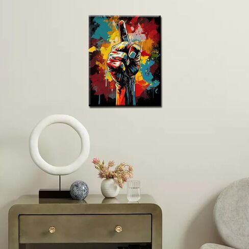 Fashion Girl Banksy Paint by Numbers for Adults Kids Graffitic Nurse Paint by Numbers DIY Painting Acrylic Fashion Women Paint by Numbers Kit Home Wall Living Room Decoration 16x20 Inch(DIY Frame) in Saudi Arabia