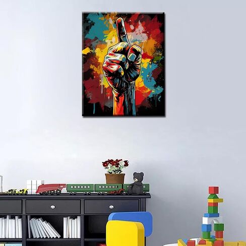 Fashion Girl Banksy Paint by Numbers for Adults Kids Graffitic Nurse Paint by Numbers DIY Painting Acrylic Fashion Women Paint by Numbers Kit Home Wall Living Room Decoration 16x20 Inch(DIY Frame) in Saudi Arabia