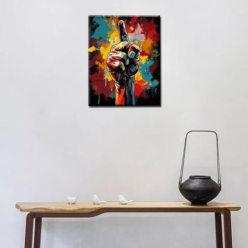 Fashion Girl Banksy Paint by Numbers for Adults Kids Graffitic Nurse Paint by Numbers DIY Painting Acrylic Fashion Women Paint by Numbers Kit Home Wall Living Room Decoration 16x20 Inch(DIY Frame) in Saudi Arabia