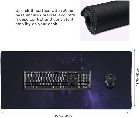 لوحة ماوس ألعاب Alien Mousepad كبيرة الحجم وممتدة مقاس XXL، مقاس 35.5 × 16 بوصة in Saudi Arabia