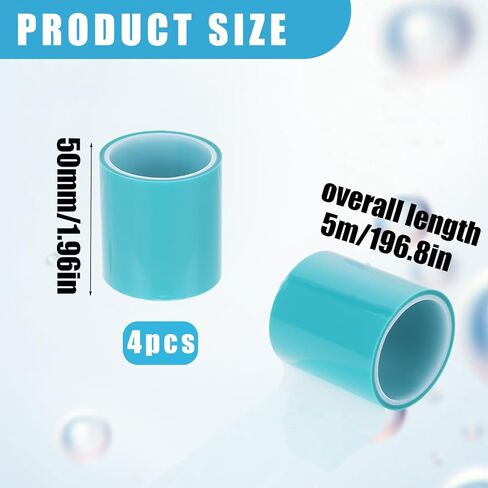 4 PCS Resin Tapes for Jewelry, Seamless Craft Tape Epoxy Adhesive Tape, Sticky Paper Tape Traceless Tape for Arts & Crafts, Making River Tables, Jewelry Metal Hollow Frame Bezels, Pendant, 65.6ft in Saudi Arabia