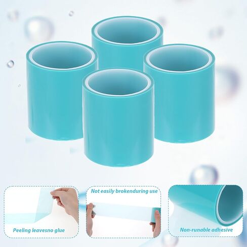 4 PCS Resin Tapes for Jewelry, Seamless Craft Tape Epoxy Adhesive Tape, Sticky Paper Tape Traceless Tape for Arts & Crafts, Making River Tables, Jewelry Metal Hollow Frame Bezels, Pendant, 65.6ft in Saudi Arabia