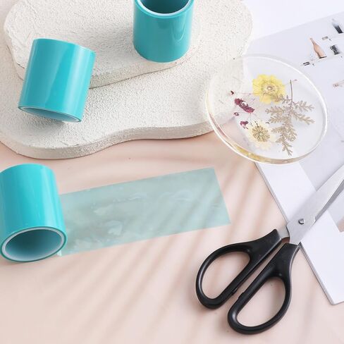 4 PCS Resin Tapes for Jewelry, Seamless Craft Tape Epoxy Adhesive Tape, Sticky Paper Tape Traceless Tape for Arts & Crafts, Making River Tables, Jewelry Metal Hollow Frame Bezels, Pendant, 65.6ft in Saudi Arabia
