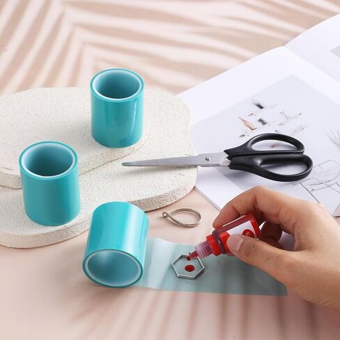 4 PCS Resin Tapes for Jewelry, Seamless Craft Tape Epoxy Adhesive Tape, Sticky Paper Tape Traceless Tape for Arts & Crafts, Making River Tables, Jewelry Metal Hollow Frame Bezels, Pendant, 65.6ft in Saudi Arabia