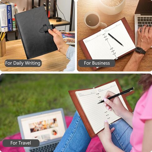 Journaling Notebooks - A5 Notebook - Field Notes Notebooks - with Pen, 200 Pages Thick Paper with Pen for Working, School, Daily Diary in Saudi Arabia