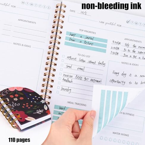 Koogel To Do List Notepad، دفتر مخطط مقاس 6.5 × 8.5 بوصة، 80 ورقة، قائمة مراجعة المهام اليومية للمفكرة للعمل والمدرسة والمنزل الشخصي المنظم in Kuwait