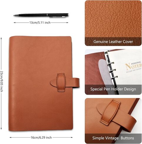 Journaling Notebooks - A5 Notebook - Field Notes Notebooks - with Pen, 200 Pages Thick Paper with Pen for Working, School, Daily Diary in Saudi Arabia
