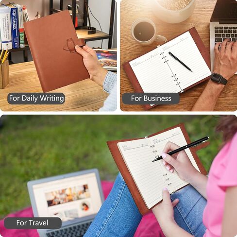 Journaling Notebooks - A5 Notebook - Field Notes Notebooks - with Pen, 200 Pages Thick Paper with Pen for Working, School, Daily Diary in Saudi Arabia