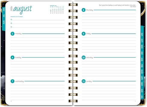 مخطط السنة الأكاديمية 2024-2025: (يونيو 2024 حتى يوليو 2025) 5.5 بوصة × 8 بوصة مخطط يومي وأسبوعي وشهري وجدول أعمال سنوي. مجموعة الإشارة المرجعية ومجلد الجيب والملاحظات اللاصقة (الحلم الكوني) in Kuwait