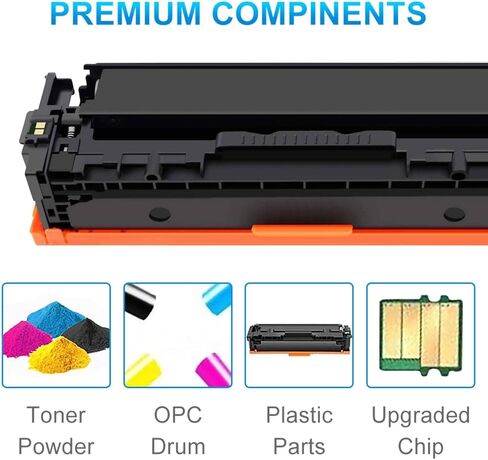 خراطيش حبر 215A 4 عبوات (رقاقة متضمنة) بديلة لطابعة HP 215A W2310A لطابعة HP Color Pro MFP M183fw M182nw M182n M155a M115nw (BK/C/M/Y، 4 عبوات) in Kuwait