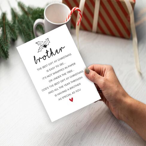 Ziwenhu Sweet Christmas Card, Romantic Greeting for Husband and Wife, Festival Gift for Boyfriend Girlfriend, Premium Quality, Blank Inside in Saudi Arabia