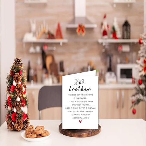Ziwenhu Sweet Christmas Card, Romantic Greeting for Husband and Wife, Festival Gift for Boyfriend Girlfriend, Premium Quality, Blank Inside in Saudi Arabia