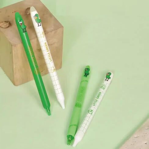 4 Pcs Erasable Gel Pens Cute Retractable Pens Cartoon Magic Pens 0.5mm Blue Ink Writing Pen Office School Pens Women Girls Boy Kids Pens (Blue Ink-Magic) in Saudi Arabia