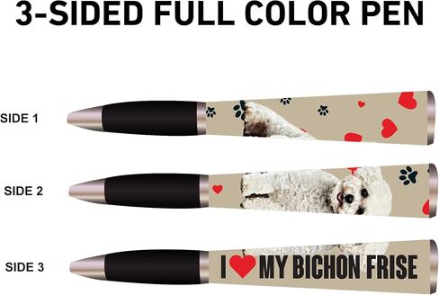 ANINKABOVE I Love My Dog Ballpoint Pen (1 Pen, 3-Sided) Dog Birthday Cute Pens, Fun Pens Dog Lovers Gifts For Women & Dog Dad Cool Pens, Dog Mom Gifts - Cute School Supplies Dog Pens (Shih Tzu Gift),Black,(DOG-1054-A12676BLK-SHZ) in Saudi Arabia