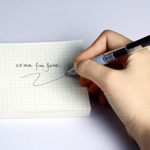 أقلام حبر جل XIZE SH، أقلام كتابة ناعمة ذات نقاط دقيقة، حبر أسود، حجم خط 0.5 مم، مقاومة للماء وسريعة الجفاف، عدد 5 in Kuwait