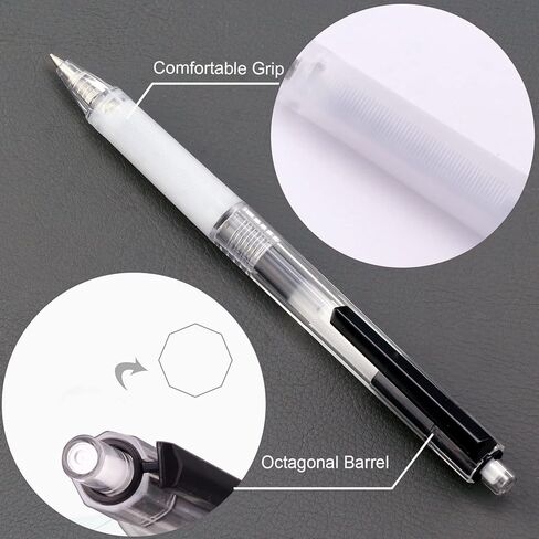 أقلام حبر جل XIZE SH، أقلام كتابة ناعمة ذات نقاط دقيقة، حبر أسود، حجم خط 0.5 مم، مقاومة للماء وسريعة الجفاف، عدد 5 in Kuwait