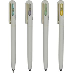 Maydahui 4 PCS Hourglass Rollerball Gel Pen Sand Timer 15 Seconds Retractable Drift Bottle Pens Novelty Quick Dry Pen Low Center of Gravity Pens CS Metal Nib Black Ink for School Party Office