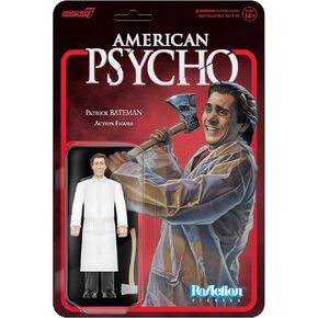 Super7 American Psycho Patrick Bateman (Raincoat) - 3.75" American Psycho Action Figure with Accessory Classic Movie Collectibles and Retro Toys