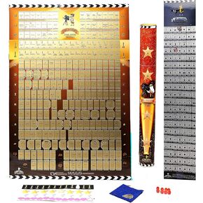 350 Fantastic Movies Poster Scratch Off Movie BucketList for Cinema Lovers Scratch Poster Erase Best Films More Than 100 Movies Poster Wall Poster Fantasy Gift