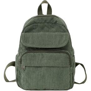 Mini Backpack for Women Small Backpack Purse Aesthetic Backpack Tiny Corduroy Backpack Light Weight(Light Brown)