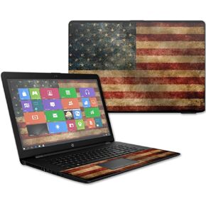MightySkins Skin Compatible with HP 17t Laptop 17.3" (2017) - Vintage Flag | Protective, Durable, and Unique Vinyl Decal wrap Cover | Easy to Apply, Remove, and Change Styles | Made in The USA