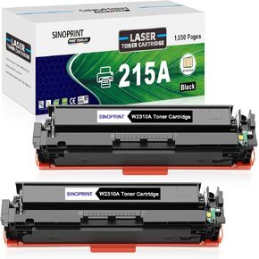 215A Toner cartridges Replacement for hp 215A Toner cartridges W2310A W2311A W2312A W2313A for HP Color Pro MFP M182nw M183fw M182 M183 M155 Printers (2 Packs Black)