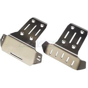 Stainless Steel Chassis Protector Guard Armor Front & Rear Skid Plate for Traxxas 1/8 Sledge Monster Truck 95076-4