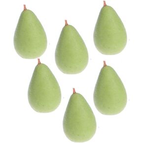 International Miniatures Dollhouse Miniature Set of 6 Realistic Green Pears